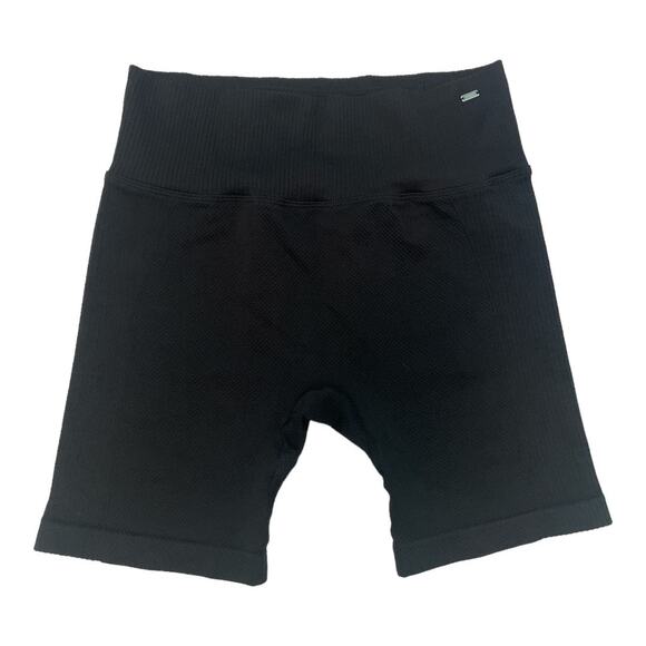 Victoria’s Secret Pink Active Seamless Bike Shorts Black Size Small 5" Workout - Picture 1 of 4